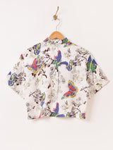 Emerald Motel バタフライ柄 半袖シャツ