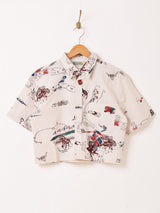 Emerald Motel ウエスタン柄 半袖シャツ