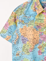Emerald Motel マップ柄 半袖シャツ