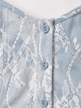 【2色展開】Meridian デニム レース ビスチェ