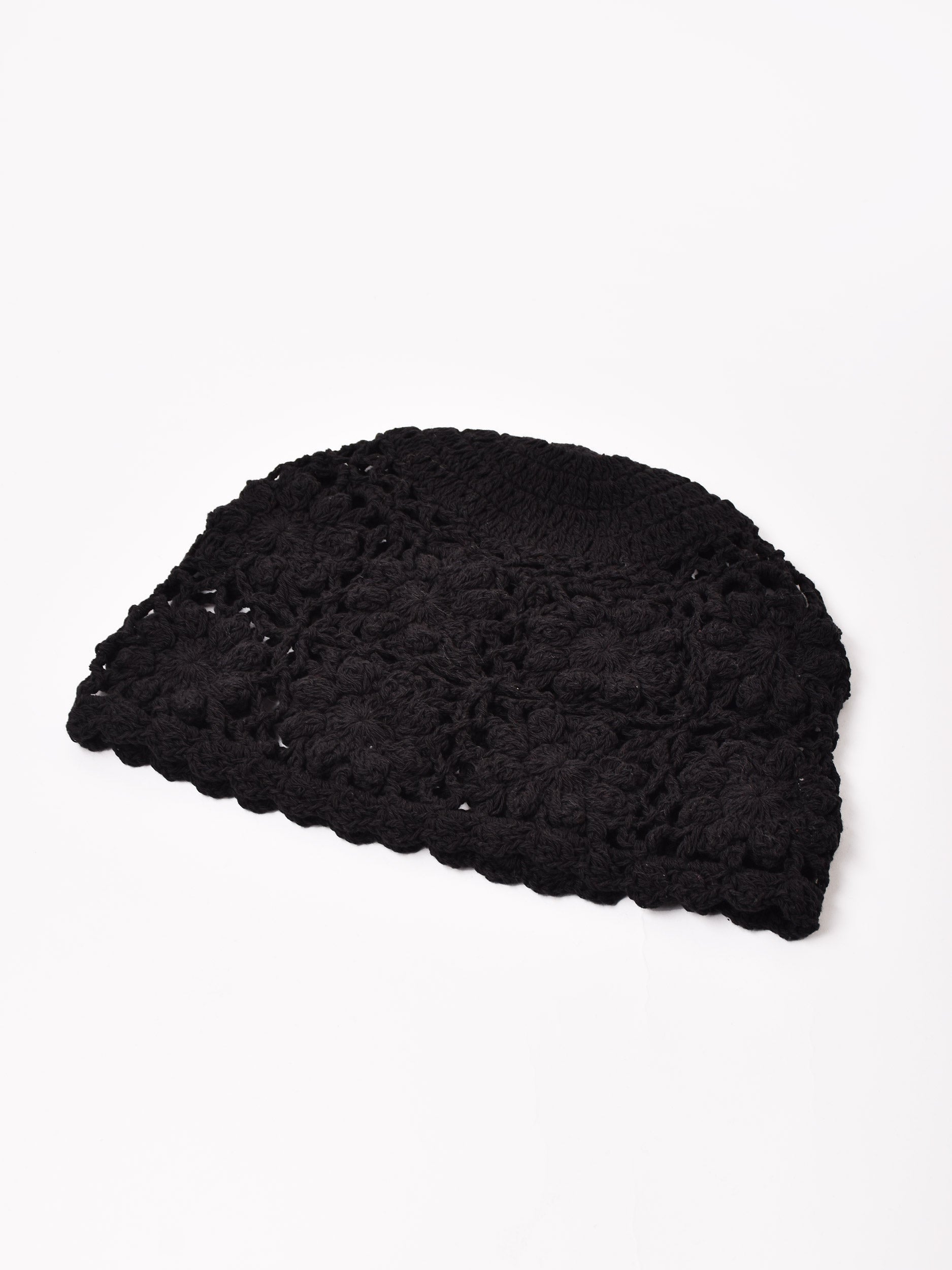 3色展開】フラワークロシェ ニットキャップ – 古着屋Top of the Hillの