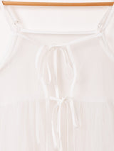 【2色展開】Meridian チュール フロントオープン キャミソールワンピース