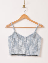 【2色展開】Meridian デニム レース ビスチェ