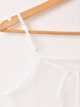 【2色展開】Meridian チュール フロントオープン キャミソールワンピース