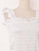 【2色展開】Emerald Motel バルーン ミニ キャミソールワンピース