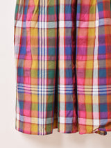 【2色展開】Elcamino マドラスチェック キャミソールワンピース