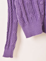 【3色展開】Meridian ファーカラー カーディガン