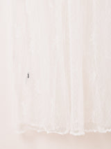 【2色展開】Meridian リボン柄 チュール ノースリーブワンピース