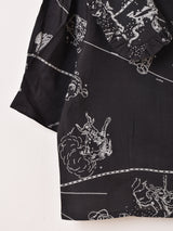 Emerald Motel 星座柄 フリルカラー 半袖ブラウス