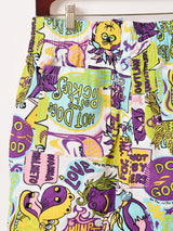 【2色展開】Backers ポップアート柄 イージーパンツ