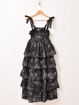 Emerald Motel 星座柄 ラッフル キャミソールワンピース