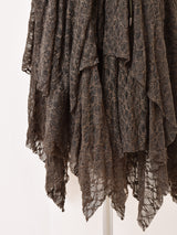 【2色展開】Meridian デニム レースアップ キャミソールワンピース