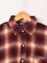 【3色展開】Backers ウール シャドウチェック 長袖シャツ