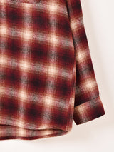 【3色展開】Backers ウール シャドウチェック 長袖シャツ