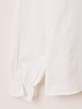 Elcamino ビッグカラー 刺繍 長袖ブラウス