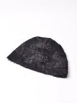 【2色展開】フラワーレース ニットキャップ