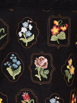 【2色展開】Meridian フラワー刺繍 レース キャミソール