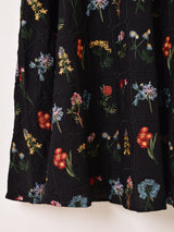 【2色展開】Meridian フラワー刺繍 スカート