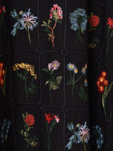 【2色展開】Meridian フラワー刺繍 スカート