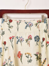 【2色展開】Meridian フラワー刺繍 スカート