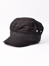 【2色展開】ステッチデザイン マリンキャップ