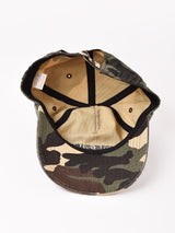カモフラージュ柄 刺繍入り キャップ「LIFE AND DEATH」