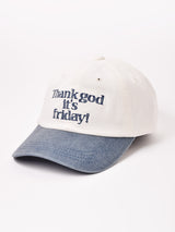 刺繍入り キャップ「Thank god」