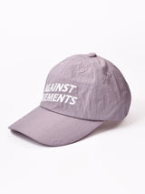 刺繍入り ポリキャップ「AGAINST ELEMENTS」