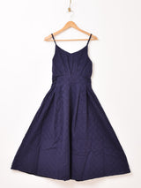 【3色展開】Emerald Motel カットワーク刺繍 タック入り キャミソールワンピース