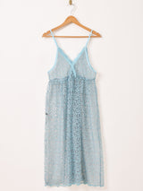 【2色展開】Meridian チュールレース キャミソールワンピース