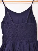 【3色展開】Emerald Motel カットワーク刺繍 タック入り キャミソールワンピース