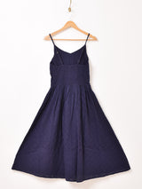 【3色展開】Emerald Motel カットワーク刺繍 タック入り キャミソールワンピース