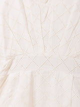 【3色展開】Emerald Motel カットワーク刺繍 タック入り キャミソールワンピース