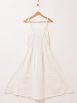 【3色展開】Emerald Motel カットワーク刺繍 タック入り キャミソールワンピース