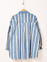 Emerald Motel ストライプ フリンジ デニムジャケット