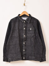 【2色展開】Emerald Motel パッチワーク風 デニムジャケット