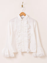 Emerald Motel レース フリル 長袖ブラウス