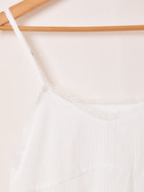 【5色展開】Meridian ギンガムチェック柄 ラッフル キャミソールワンピース