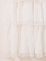 【5色展開】Meridian ギンガムチェック柄 ラッフル キャミソールワンピース