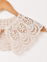 チャイナボタン クロシェレース 付け襟