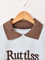 【2色展開】 襟付き ロゴ刺繍 スウェットシャツ「Ruttlss」