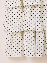 【2色展開】Meridian ドット柄 ラッフル キャミソールワンピース