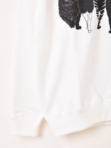 【2色展開】 ネコ プリント スウェットシャツ