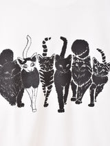 【2色展開】 ネコ プリント スウェットシャツ