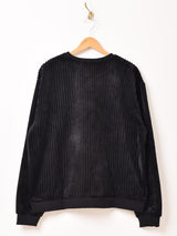 【5色展開】Backers ストライプ ベロア トップス