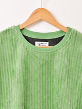 【5色展開】Backers ストライプ ベロア トップス