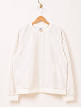 【5色展開】Backers ストライプ ベロア トップス