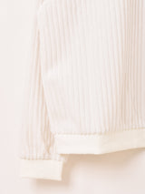 【5色展開】Backers ストライプ ベロア トップス