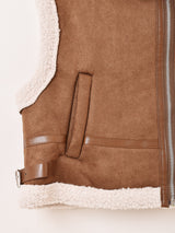 Elcamino ミリタリータイプ フェイクムートンベスト