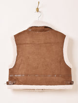 Elcamino ミリタリータイプ フェイクムートンベスト